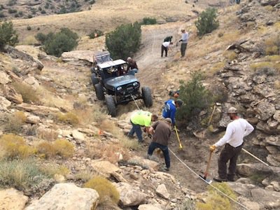 Trail repair being performed at the Tabeguache Connector via Rugged Ridge Trail Access Program grant.JPG