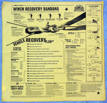 Winch Recovery Bandana - Badlands Off-Road
