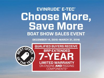 Evinrude announces Boat Show Sales Promos
