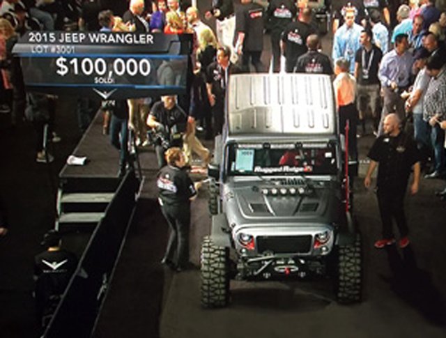 SEMA Cares Jeep Wrangler JK sells for $100,000