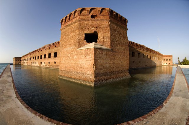 Dry Tortugas NP - Fort Jefferson surrounded by Moat photo Brett Seymour.jpg