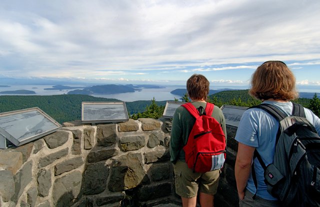 Dayhikers take in the view atop Mt. Constitution by Robert Demar.jpg