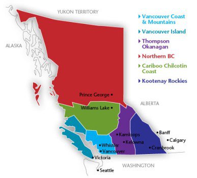Interactive Map of British Columbia 