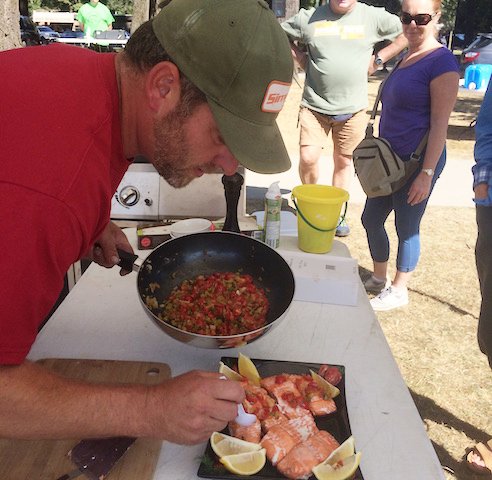 STS Guide takes part in Salmon BBQ Competition