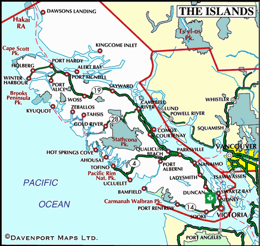 map of vancouver island