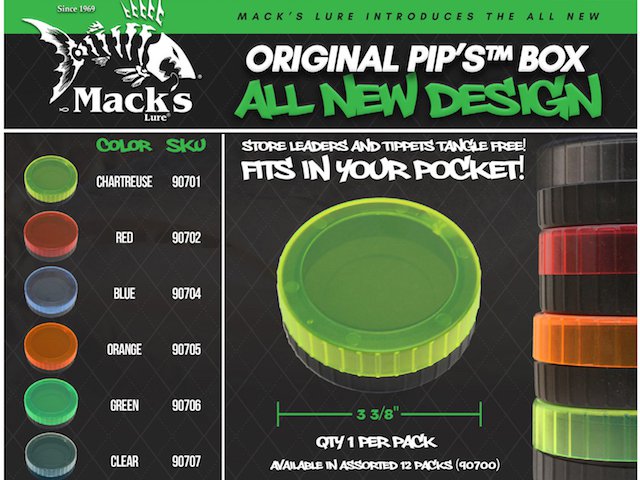 Mack's Lure 90700 Original Pips Leader Caddy Dispenser Assorted Colors