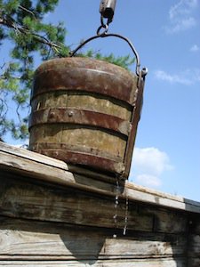 Bucket at well
