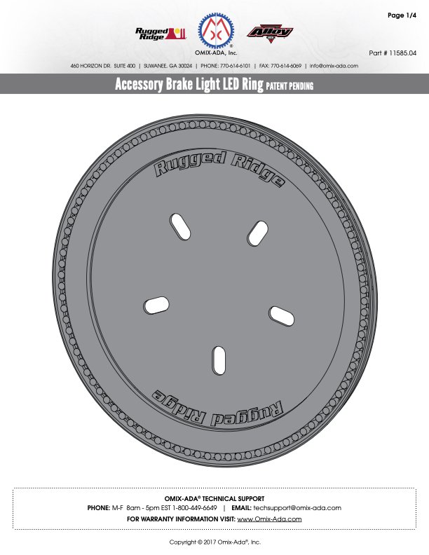 Accessory Brake Light LED Ring 11585.04