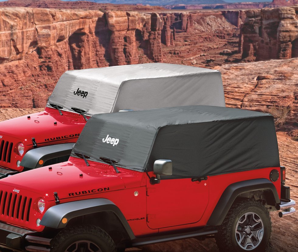 Made from high-quality, weather-resistant nylon, the various JPP cab covers fit snugly using two integrated cords and elastic loops that attach around tail lights and mirrors.