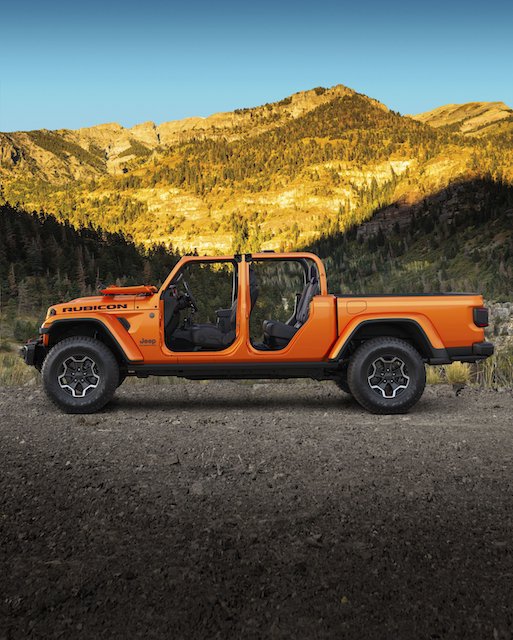 2023 Jeep Gladiator Rubicon in special-run Punk’n exterior paint color