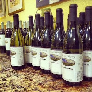Sanders Winery Bottles - photos Sanders Winery.JPG