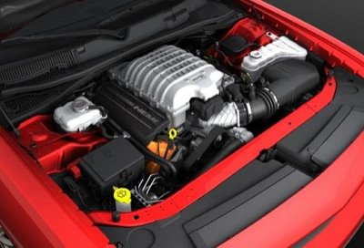 Supercharged 6.2-liter HEMI® Hellcat V-8 engine