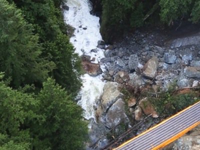 Seymour River Rockslide